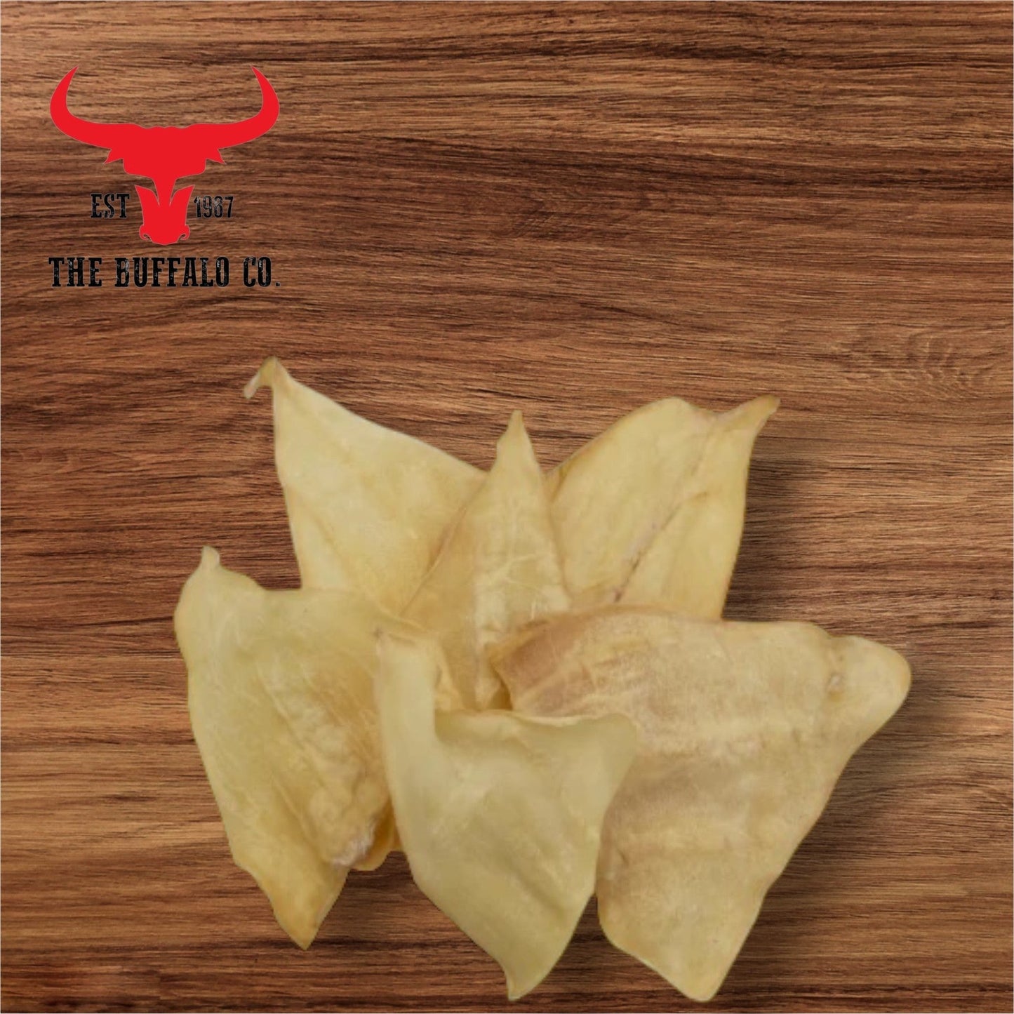 The Buffalo Co. Buffalo Ears | Natural Dog Treats | 20 or 50 Ears