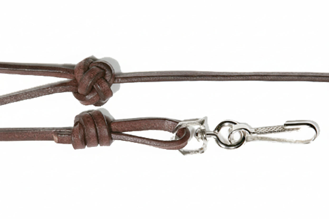 Bisley Bootlace Leather Lanyard | Dark Tan
