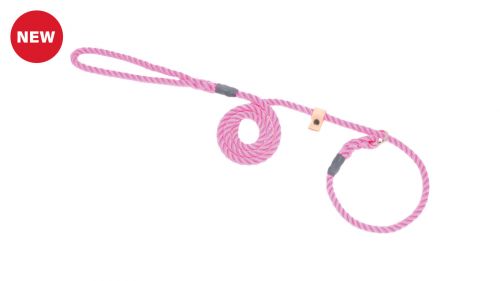 Dog Lead Pink Rope 8mm by Bisley