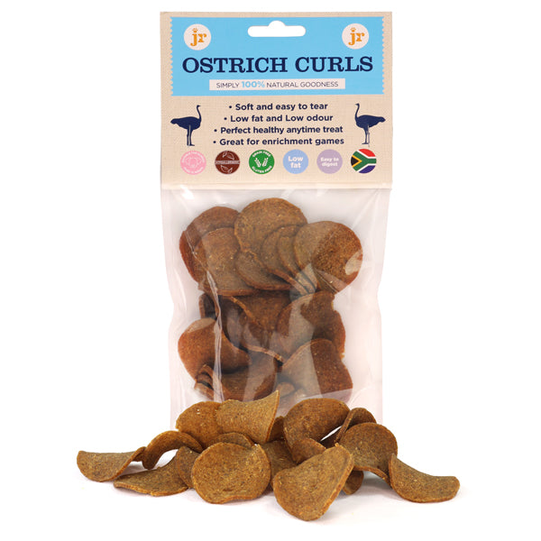Ostrich Curls 80g-Treats
