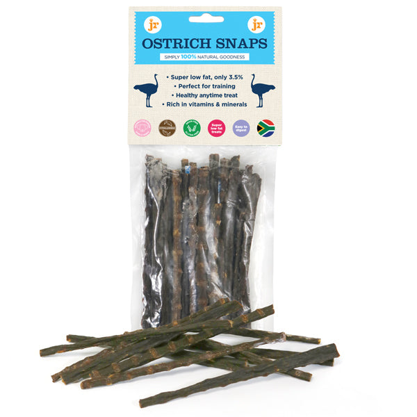 JR Ostrich Snaps-Dog Treats