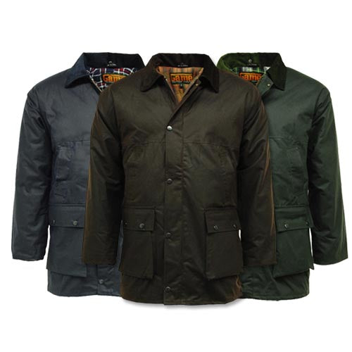 Game Classic Padded Wax Jacket up to 5XL