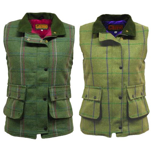 Ladies Game Ruby/Abby Tweed Gilet