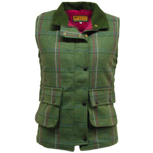 Ladies Game Ruby/Abby Tweed Gilet