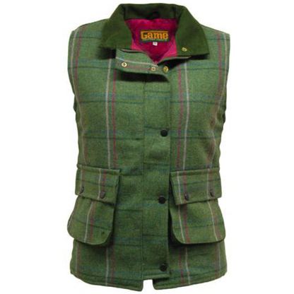 Ladies Game Ruby/Abby Tweed Gilet