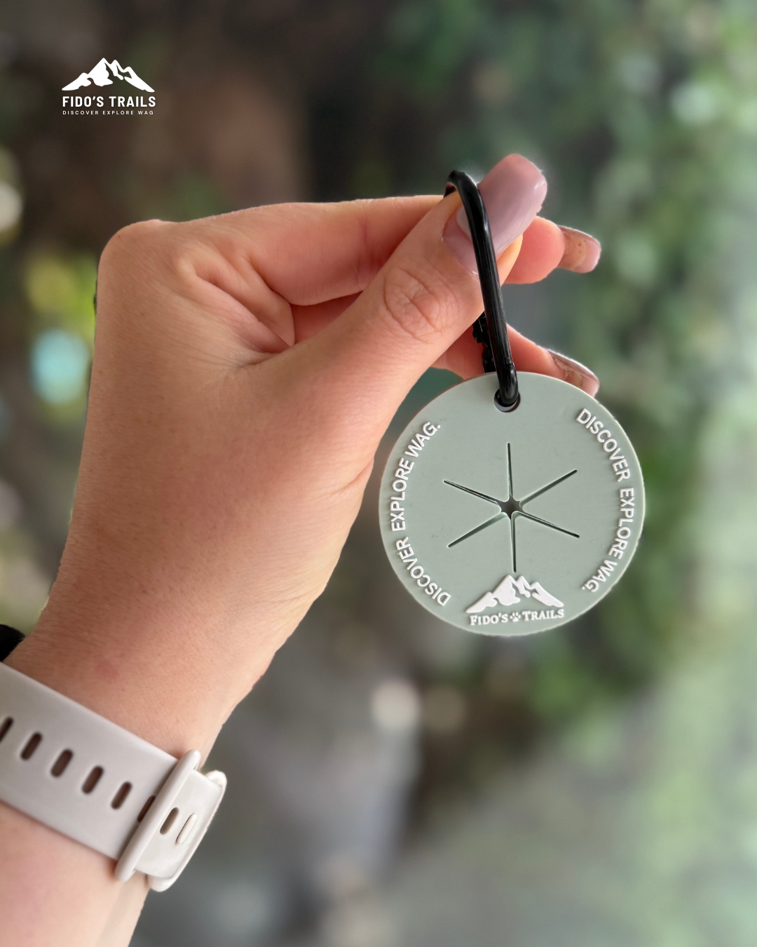 Fido’s Trails Poo Bag Tag - Sage