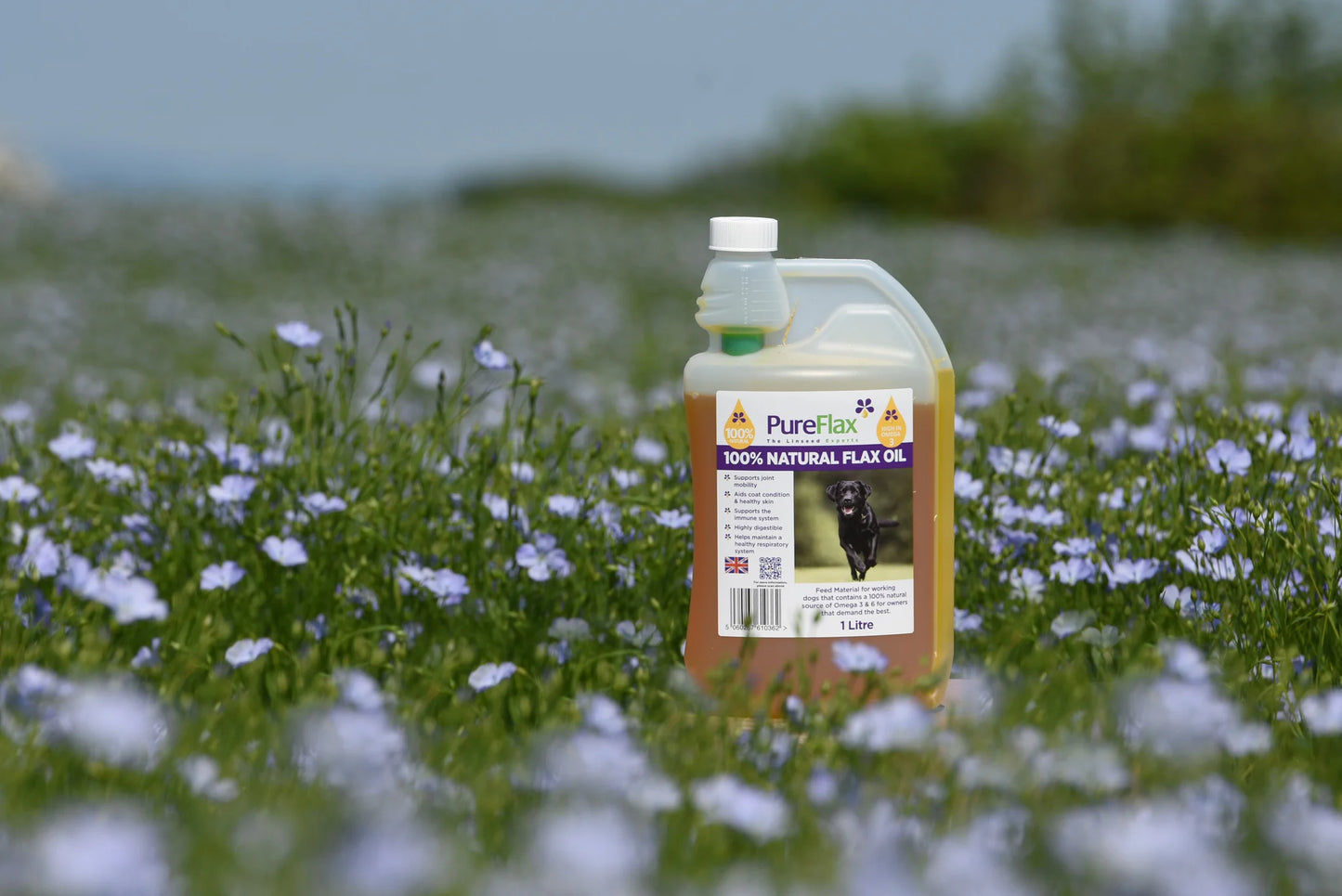PureFlax Flaxseed Oil | Working Dog Supplement | Field to Bottle in 400 Yards