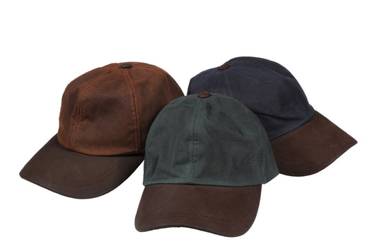 Hoggs of Fife Waxed Baseball Cap - Olive