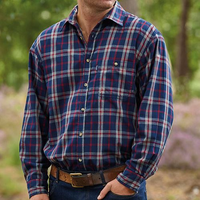Mens Champion Country Fleece Lined Check Shirt
