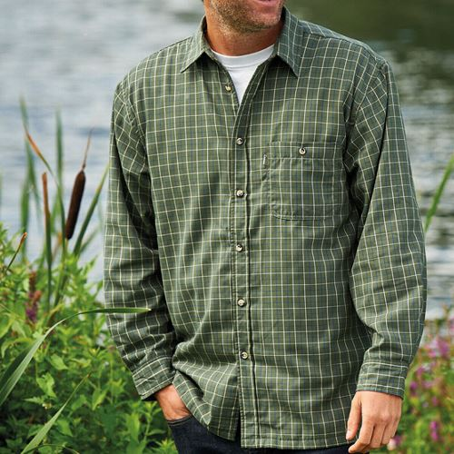 Mens Champion Country Fleece Lined Check Shirt