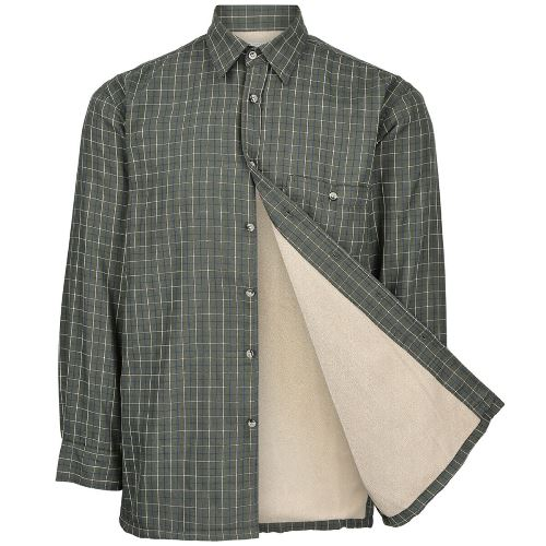 Mens Champion Country Fleece Lined Check Shirt