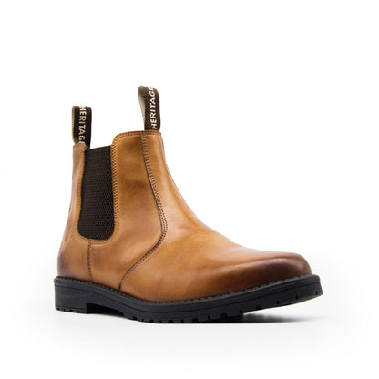 Xpert Heritage Saddler Dealer Boot | Waxy Leather | Rustic Brown & Tan | Sizes 7-12