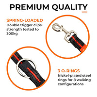 The Canny Company Training Lead | Double-Ended Multi-Positional Dog Lead | 180cm