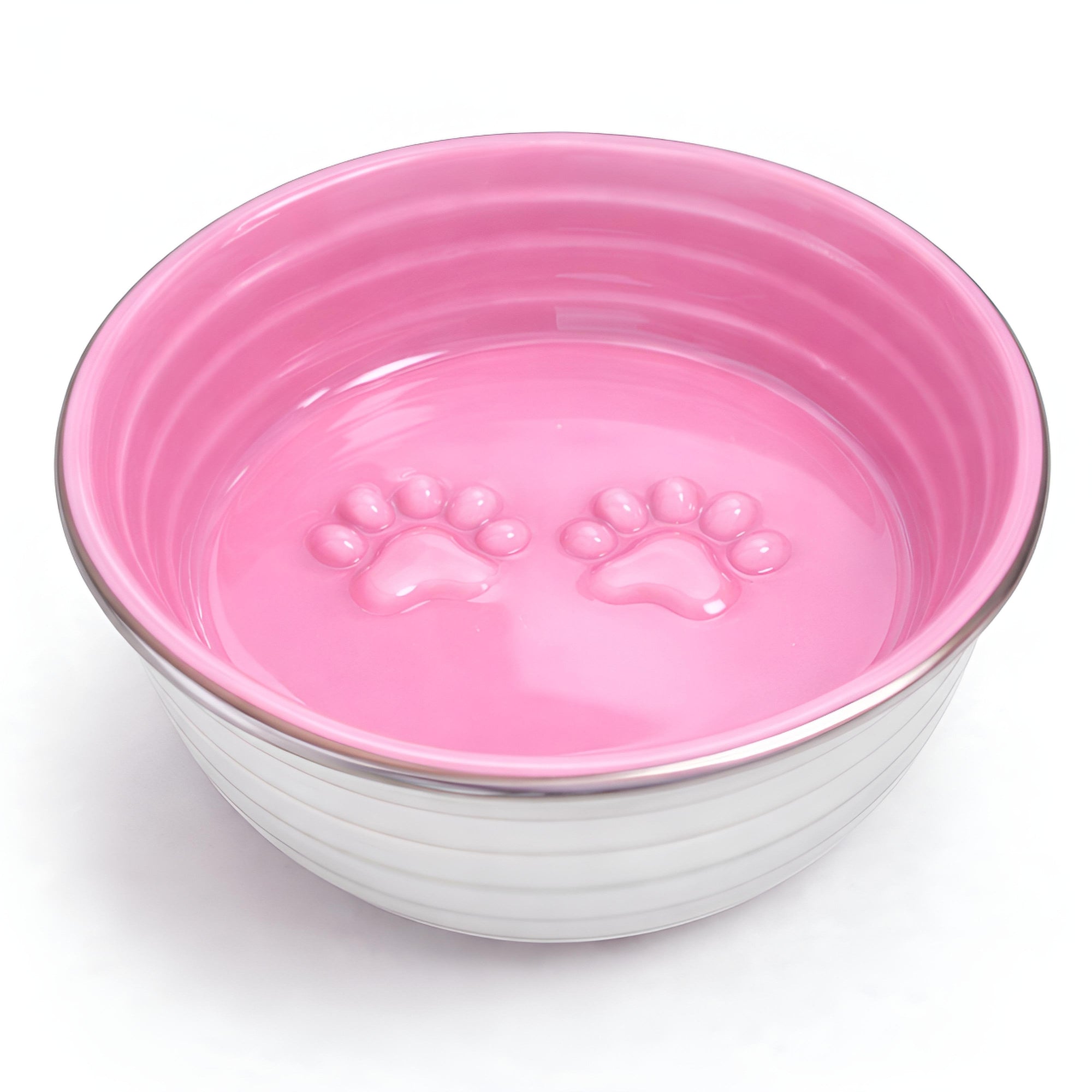 The Poppy Collection Dog Bowl - Pink