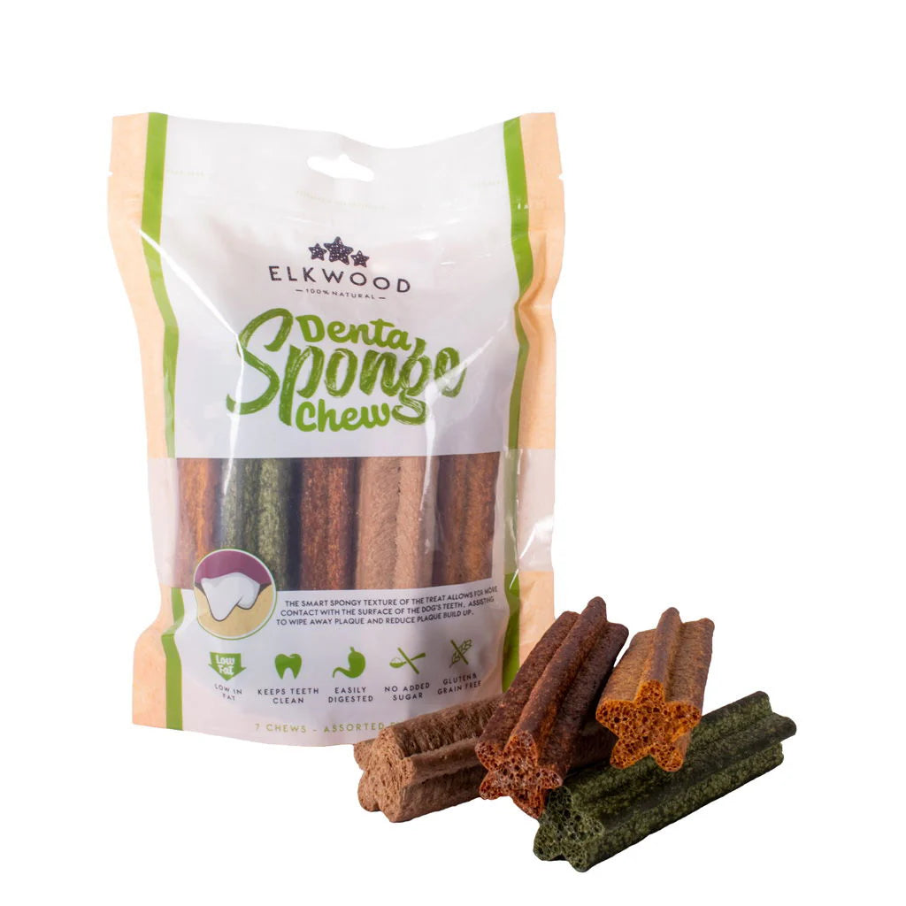 Elkwood Sponge Dental Stick 7pk Treat