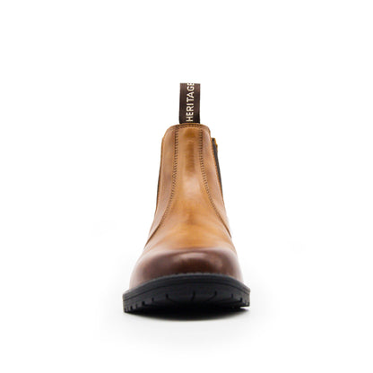 Xpert Heritage Saddler Dealer Boot | Waxy Leather | Rustic Brown & Tan | Sizes 7-12