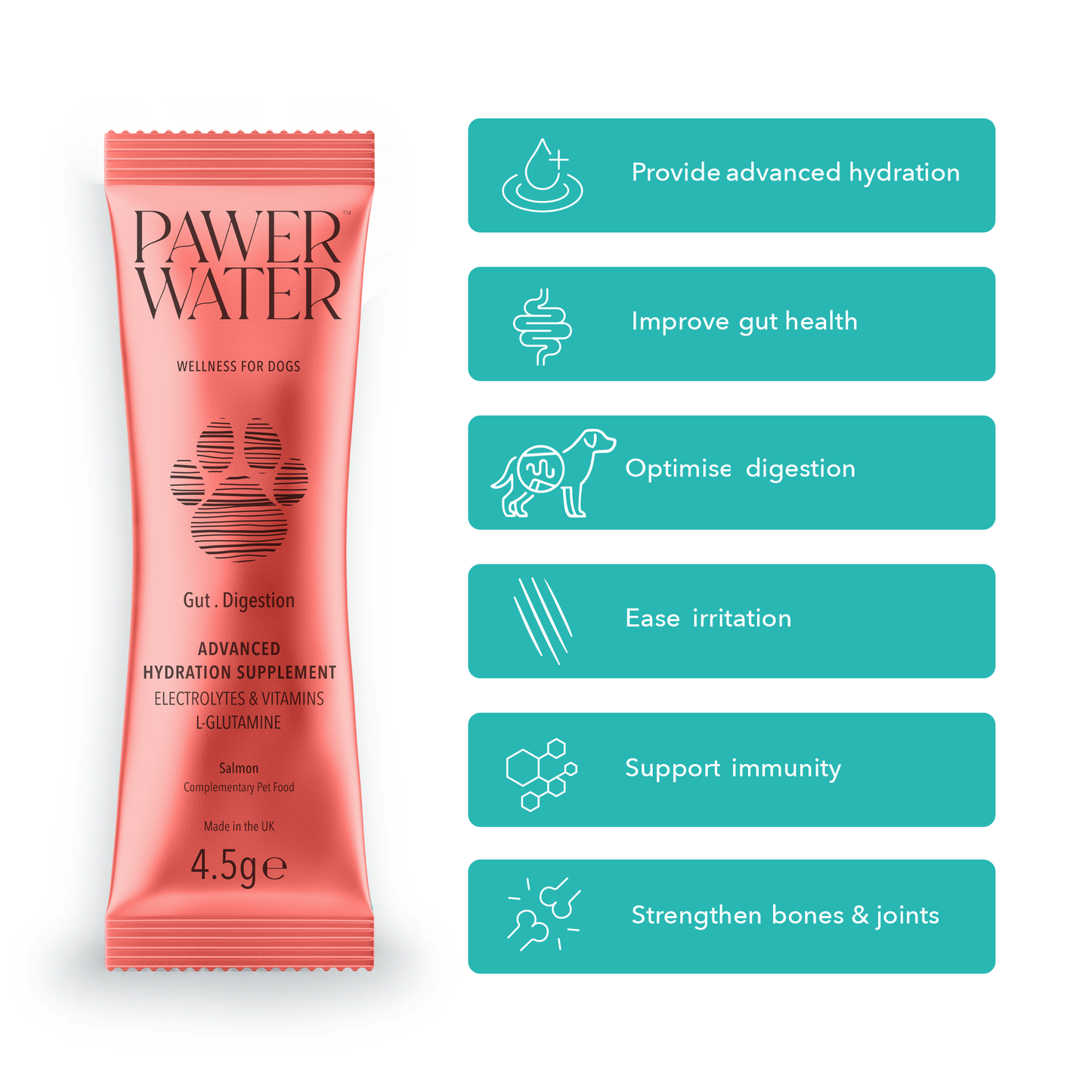 Pawer Water Gut Support (5-sticks Pouch)