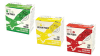 Vawter RRT 1776 .22 dummy launcher blanks in Green, Yellow and Red power boxes