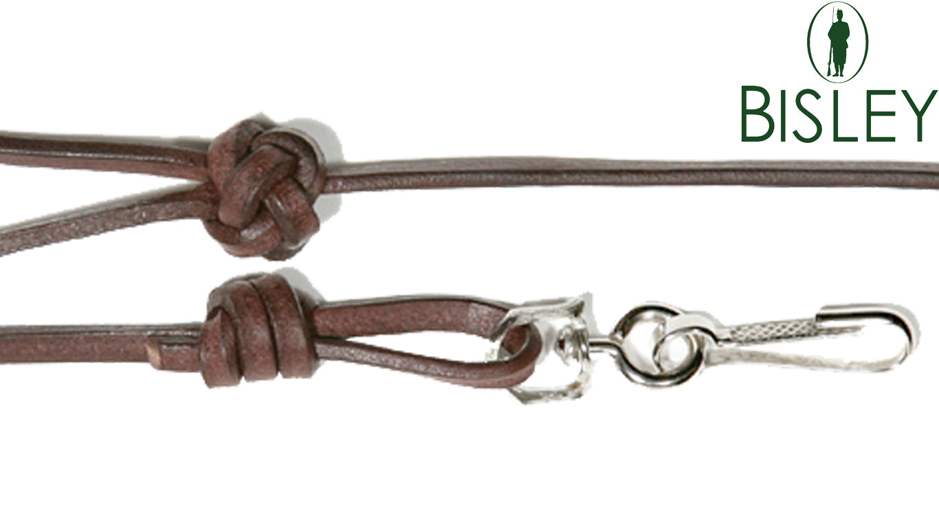 Bootlace Leather Lanyard Dark Tan by Bisley