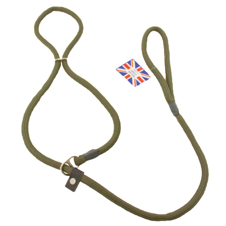 Bisley Double Stop Slip Lead | 8mm Braid | Converts to Head Collar | Made in the UK