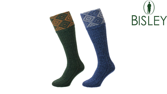 Duncliffe Diamond Texture Shooting Socks by Bisley