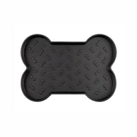 Spill-Proof Dog Feeding Mat - Black