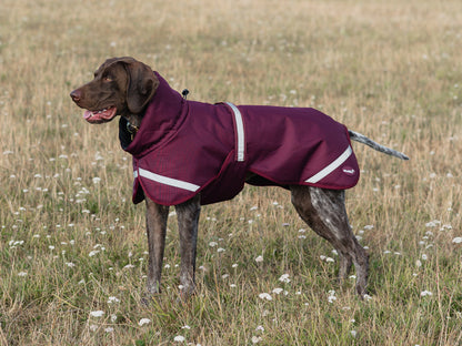 Luxe Waterproof Dog Coat 0g - Burgundy