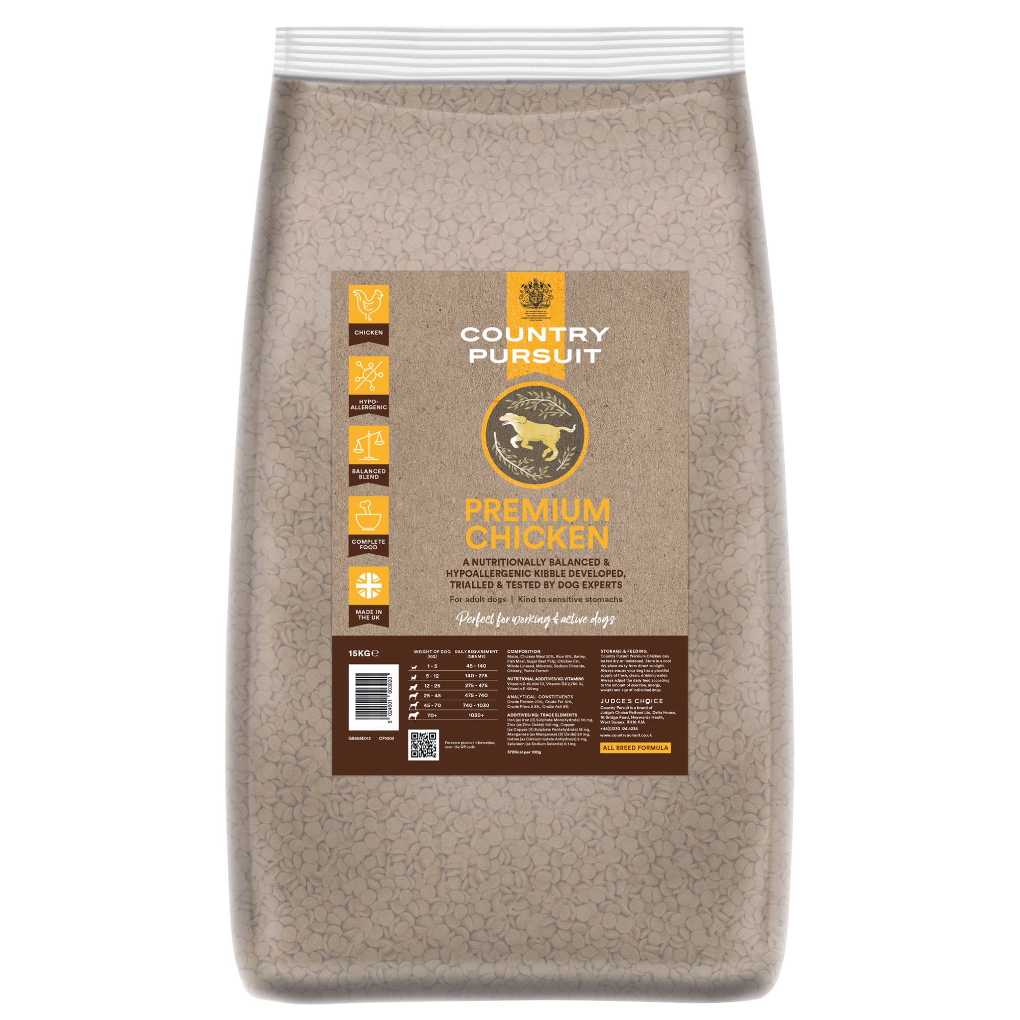 Country Pursuit Chicken & Rice Adult Dry Dog Food 15kg - Premium Range