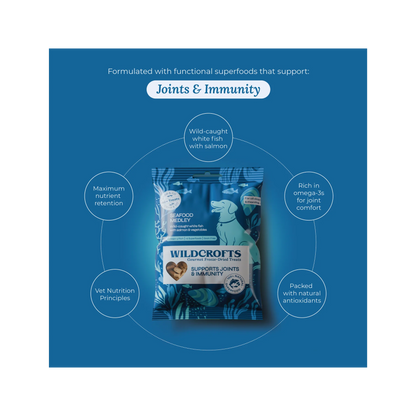 Wildcrofts Seafood Medley | Freeze-Dried White Fish, Salmon & Vegetables | Supports Joints & Immunity