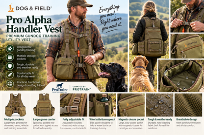 Dog & Field Pro Alpha Handler Vest – Premium Gundog Training & Utility Vest
