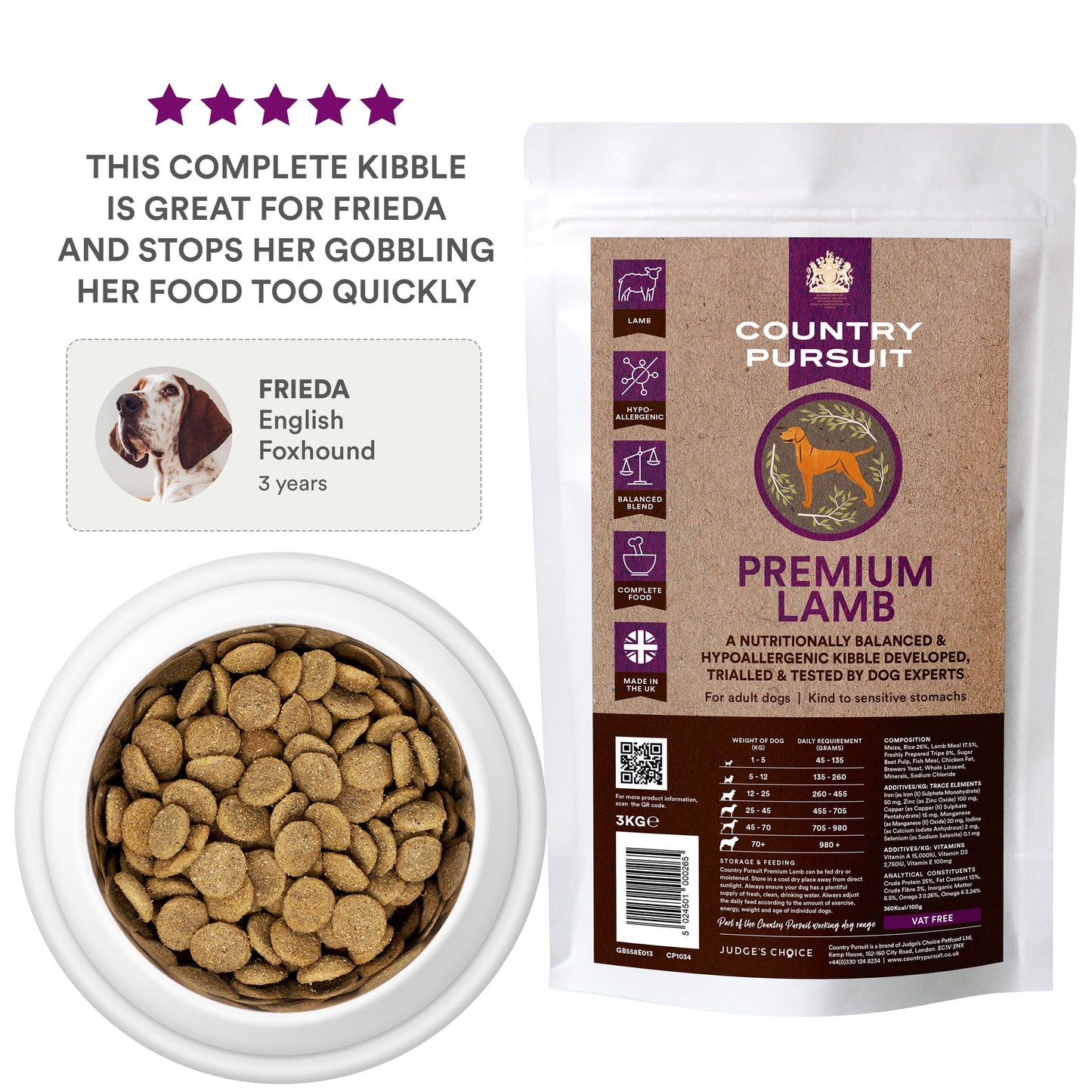 Country Pursuit Lamb, Rice & Tripe - Premium Range Dry Dog Food
