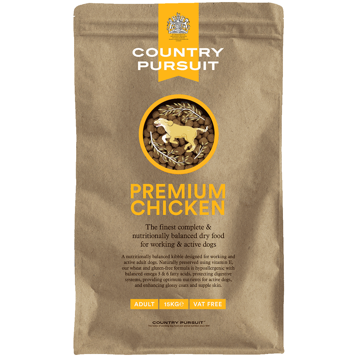 Premium Chicken & Rice Adult Dry Dog Food