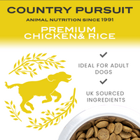 Country Pursuit Premium Chicken & Rice Adult Dry Dog Food - 3kg