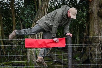 Barbed Wire Cover | Waterproof Canvas | Safe Fence Crossing for Handlers & Dogs | Red or Green