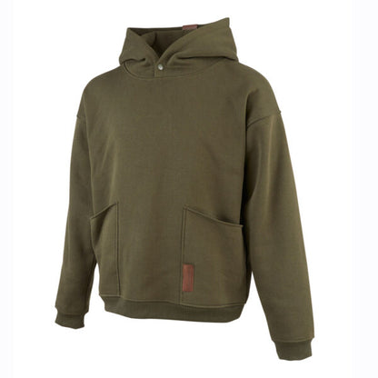 Dog & Field Handler Hoodie olive green front product view