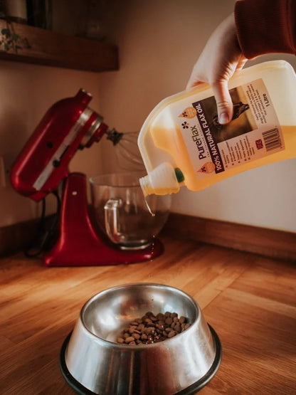 PureFlax Flaxseed Oil | Working Dog Supplement | Field to Bottle in 400 Yards