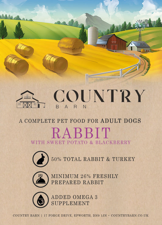 Rabbit & Blackberry-Dry Dog Food