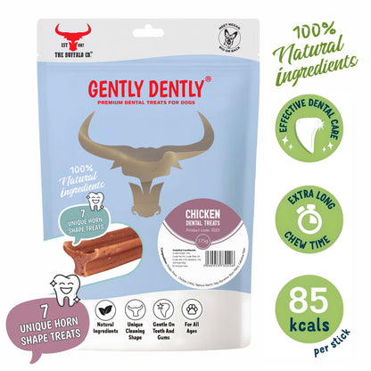 Gently Dently- Chicken Dental Treats for Dogs 175g