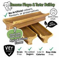 Gently Dently- Apple & Banana Dental Treats for Dogs 175g