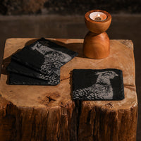 Pheasant Slate Coasters - Set of 4