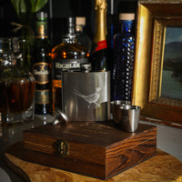 Pheasant Hip Flask & Cup Set