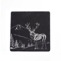 Scenic Stag Slate Pot Stand