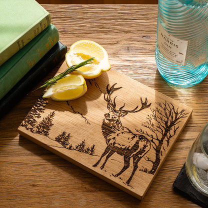 Scenic Stag Oak Bar Board