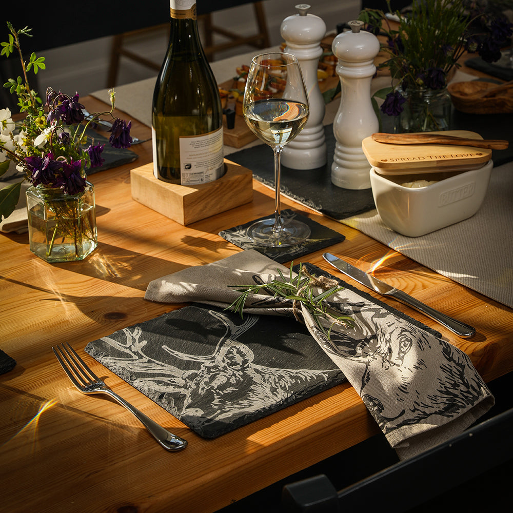 Stag Slate Place Mats - Set of 2