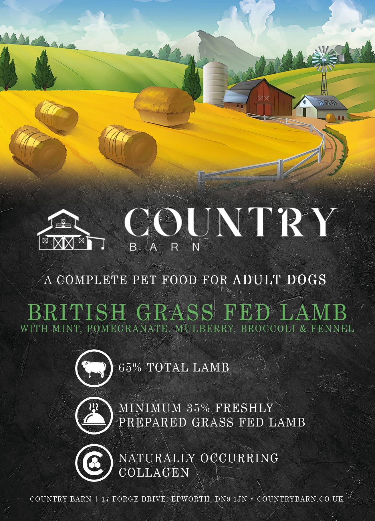 British Grass Fed Lamb-Dry Dog Food