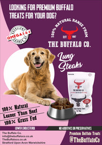 Buffalo Lung Steaks - Dog Treats