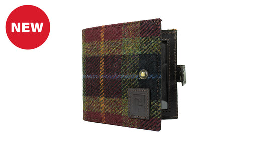 Shotgun Certificate Wallet Tweed Red by Parker-Hale