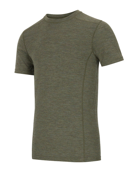 100% Merino Wool Crew Neck Base Layer Short Sleeve