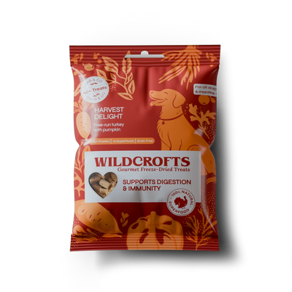 Wildcrofts Harvest Delight | Freeze-Dried Turkey with Pumpkin | Supports Digestion & Immunity