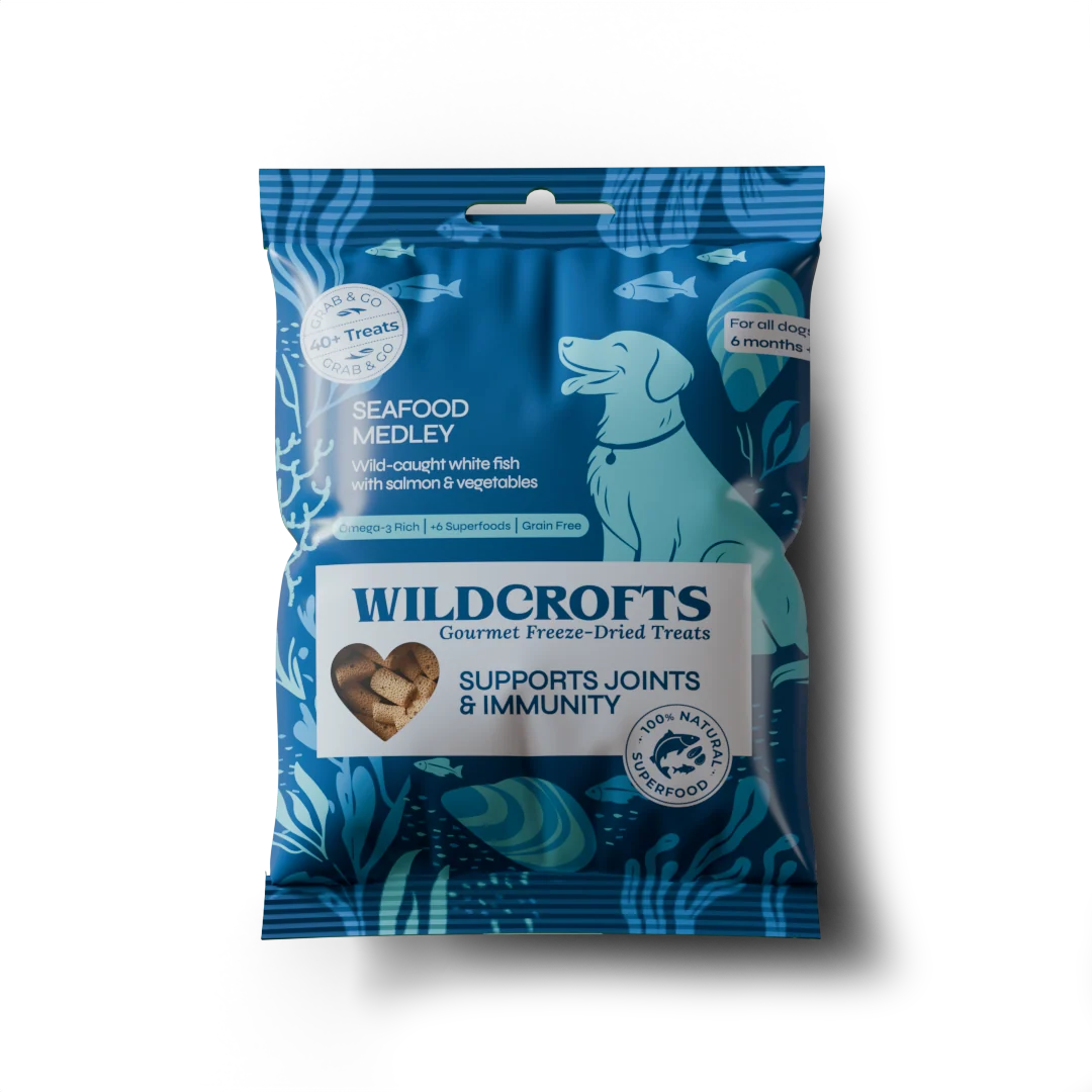 Wildcrofts Seafood Medley | Freeze-Dried White Fish, Salmon & Vegetables | Supports Joints & Immunity